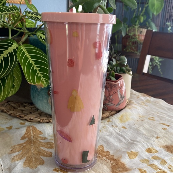 Starbucks Ban.do Stay Cozy Sweater Weather 24oz Pink Tumbler Cup - Picture 3 of 8